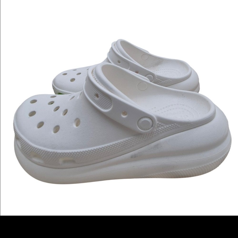 NEW Crocs Mega Crush Platform Clog Unisex White women's size 11